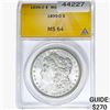 Image 1 : 1899-O Morgan Silver Dollar ANACS MS64