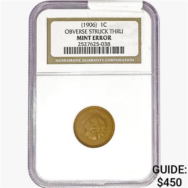 1906 "Mint Error" Indian Head Cent NGC