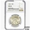 Image 1 : 1941 Walking Liberty Half Dollar NGC MS64