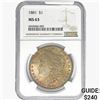 Image 1 : 1881 Morgan Silver Dollar NGC MS63