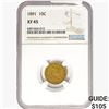 Image 1 : 1891 Seated Liberty Dime NGC XF45