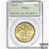 1943 Walking Liberty Half Dollar PCGS MS64