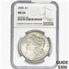 Image 1 : 1890 Morgan Silver Dollar NGC MS64