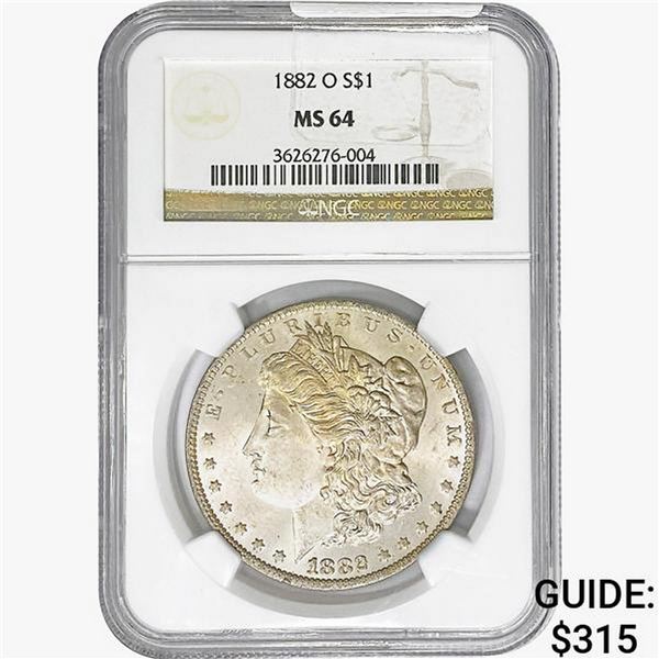 1882-O Morgan Silver Dollar NGC MS64