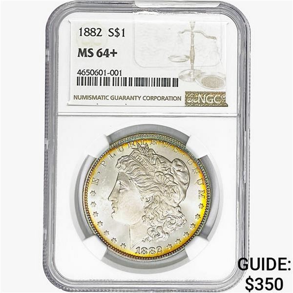 1882 Morgan Silver Dollar NGC MS64+