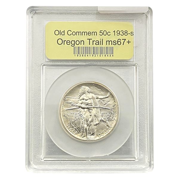 1938-S Oregon Trail Half Dollar USCG MS67+