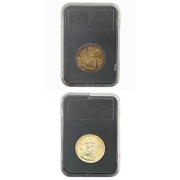 [2 Coins] 1920,1921 GEM BU Pilgrim Half Dollar