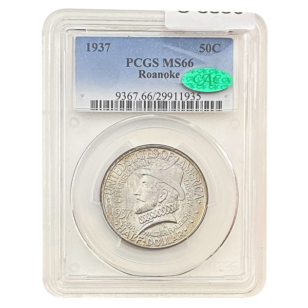 1937 Roanoke Half Dollar PCGS MS66 CAC