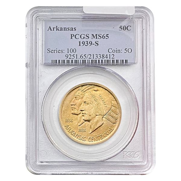 1939-S Arkansas Half Dollar PCGS MS65