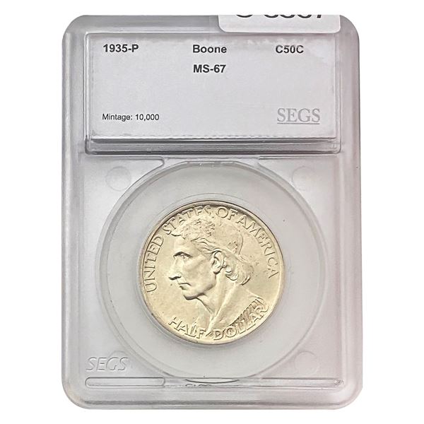 1935 Boone Half Dollar SEGS MS67