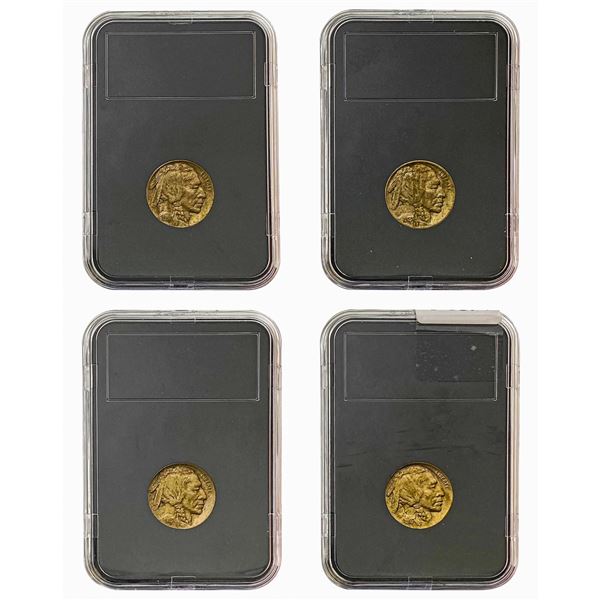 [4 Coins] 1913-1914 UNC Buffalo Nickel Lot