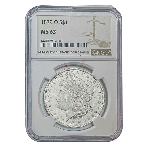 1879-O Morgan Silver Dollar NGC MS63