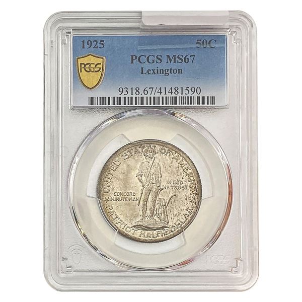 1925 Lexington Half Dollar PCGS MS67