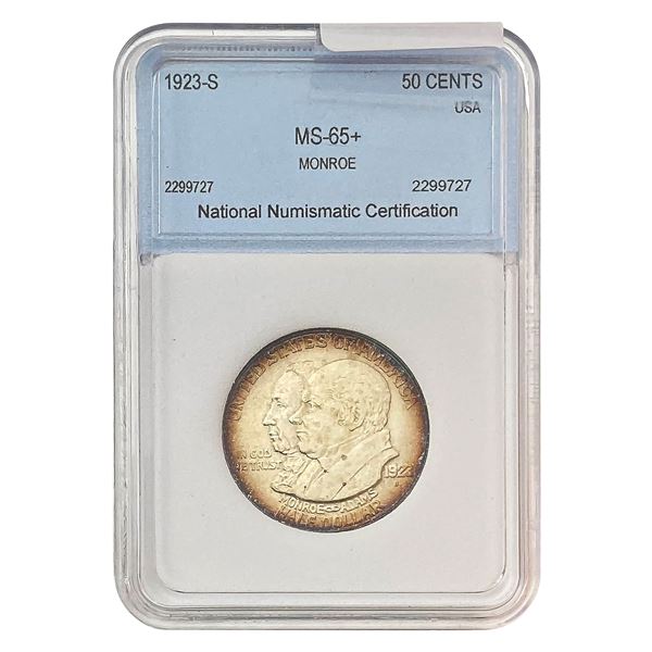 1923-S Monroe Half Dollar NNC MS65+
