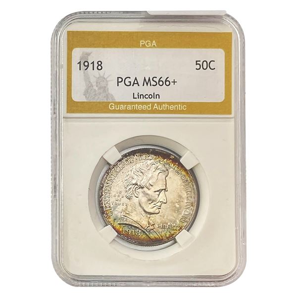 1918 Illinois Half Dollar PGA MS66+