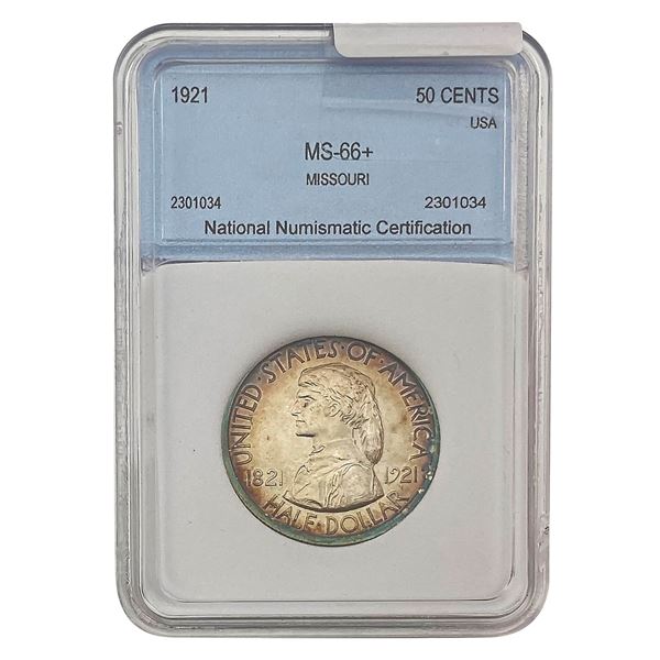 1921 Missouri Half Dollar NNC MS66+