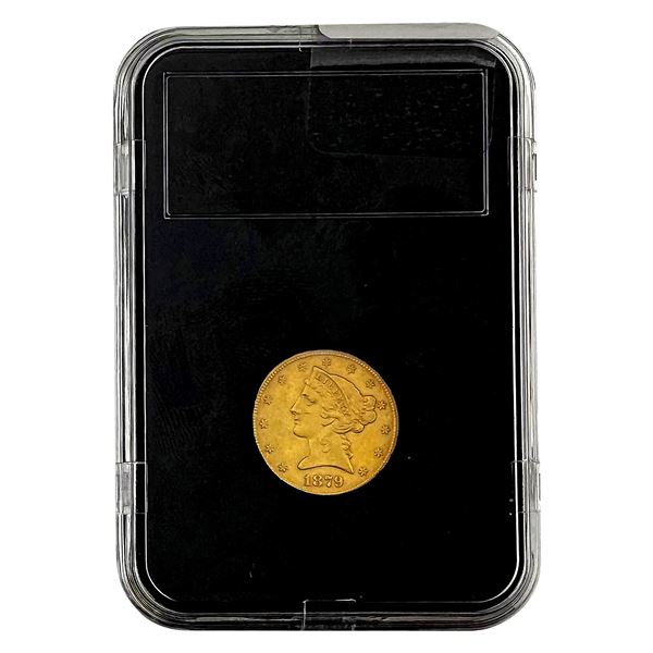 1879 $5 Gold Half Eagle   XF