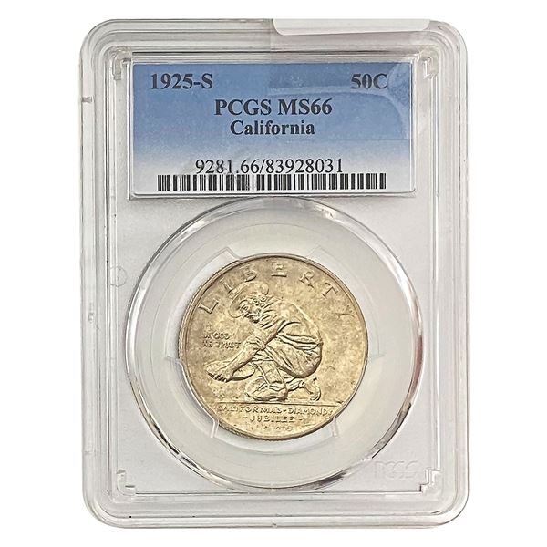 1925-S Jubilee Half Dollar PCGS MS66