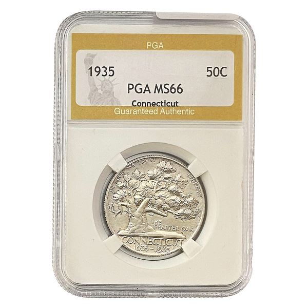 1935 Connecticut Half Dollar PGA MS66