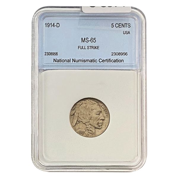 1914-D Buffalo Nickel NNC MS65