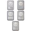 Image 2 : [5 Coins] 1996-2002 US Silver Eagle Lot NGC MS69