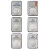 Image 1 : [6 Coins] 2000-2023 US Silver Eagle Lot NGC MS69/70