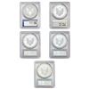 Image 2 : [5 Coins] 2011-2017 US Silver Eagle Lot PCGS MS/PR70