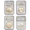 Image 1 : [4 Coins] 1988-1999 US Commem. Silver Dollars NGC/PCI MS/PR69/70 DCAM