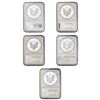 Image 2 : [5 Coins] 1997-2015 US Silver Eagle Lot NGC MS/PF69/70 DCAM