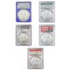Image 1 : [5 Coins] 2011-2021 US Silver Eagle Lot PCGS MS69/70