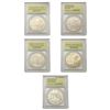 Image 1 : [5 Coins] 1991-2002 USCG Graded Commem. Silver Dollars