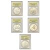 Image 1 : [5 Coins] 1991-2005 USCG Graded Commem. Silver Dollars
