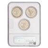 Image 2 : [3 Coins] 1882-1884 GEM BU CC Morgan Silver Dollar Set NGC MS65