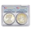 Image 1 : [2 Coins] 2012-S 1st Strike US Silver Eagle Set PCGS PR/Rev PR69 DCAM
