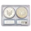 Image 2 : [2 Coins] 2012-S 1st Strike US Silver Eagle Set PCGS PR/Rev PR69 DCAM