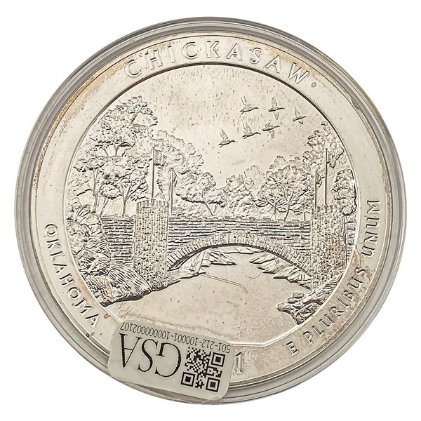 2011 Chickasaw 5oz Silver Round