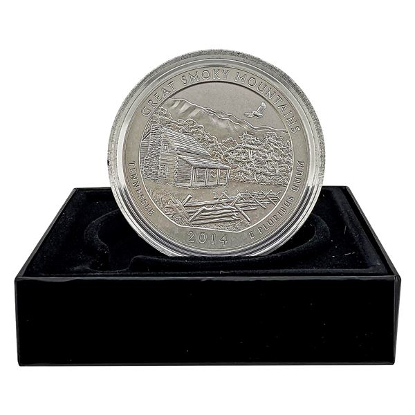 2014 Great Smoky Mtns. 5oz Silver Round
