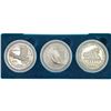 Image 1 : [3 Coins] 1994 US Veterans 3 Coin Silver Dollar Set