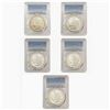 [5 Coins] 1887 BU Graded Morgan Dollar Lot PCGS MS63