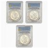 [3 Coins] 1883-1898 Better Date Morgan Silver Dollar Lot PCGS XF-UNC