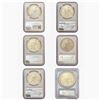 Image 2 : [6 Coins] 1922-1923 BU Graded Peace Dollar Lot PCGS/NGC MS64