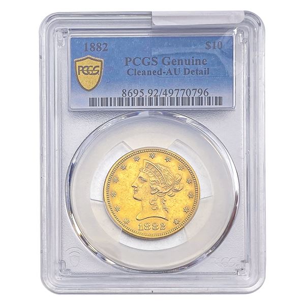 1882 $10 Gold Eagle PCGS AUDET.