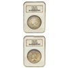 Image 1 : [2 Coins] 1924 Silver Peace Dollar NGC MS65 Old Fatty Holders