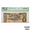 Image 1 : T-68 1864 $10 TEN DOLLARS CSA CONFEDERATE STATES OF AMERICA PCGS UNCIRCULATED-61PPQ