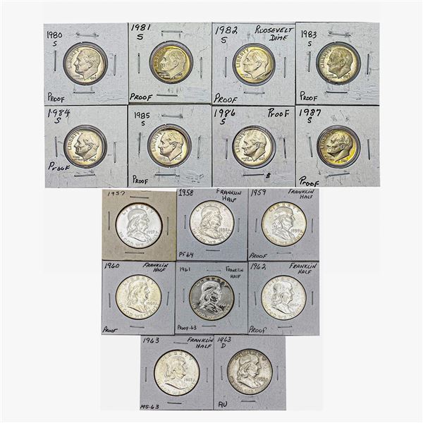 [177] 1957-1963 Franklin Proof Collection