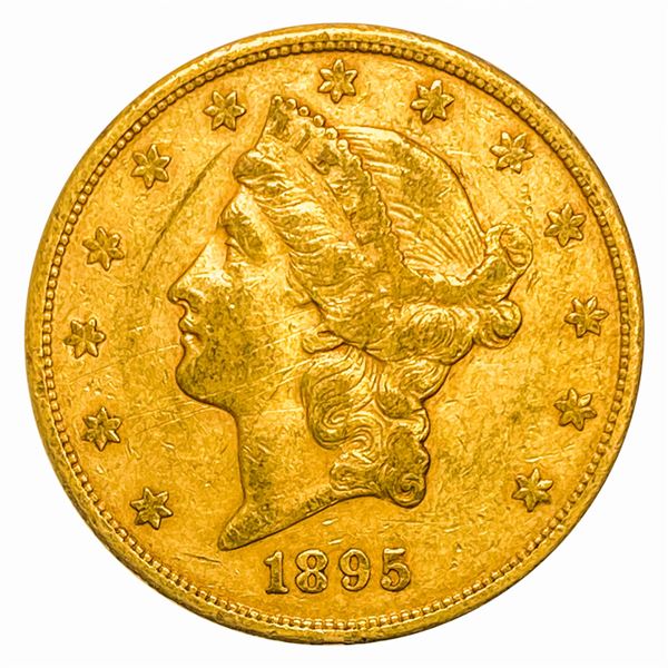 1895-S $20 Gold Double Eagle LIGHTLY CIRCULATED