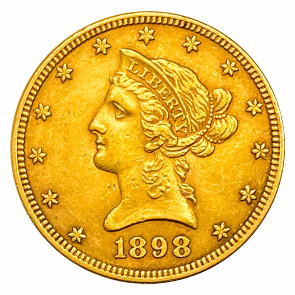 1898 $10 Gold Eagle CLOSELY UNCIRCULATED