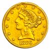 1886-S $5 Gold Half Eagle HIGH GRADE