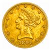 Image 1 : 1897 $10 Gold Eagle UNCIRCULATED