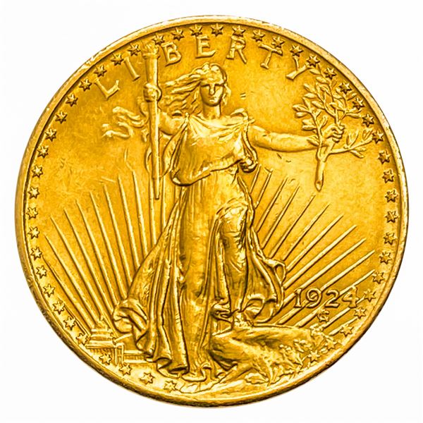 1924 $20 Gold Double Eagle UNCIRCULATED